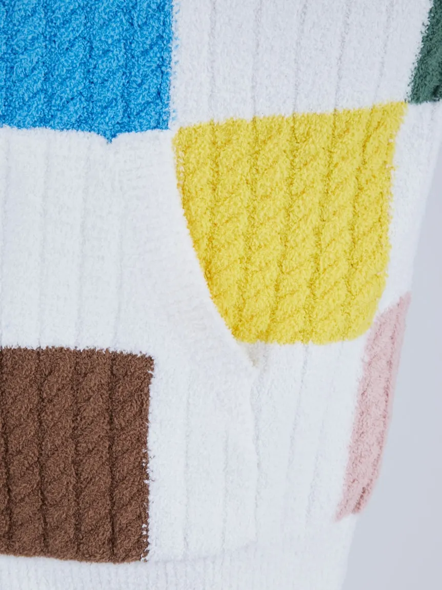 EAMES Air Moco Check-Patterned Mens Lounge Hoodie