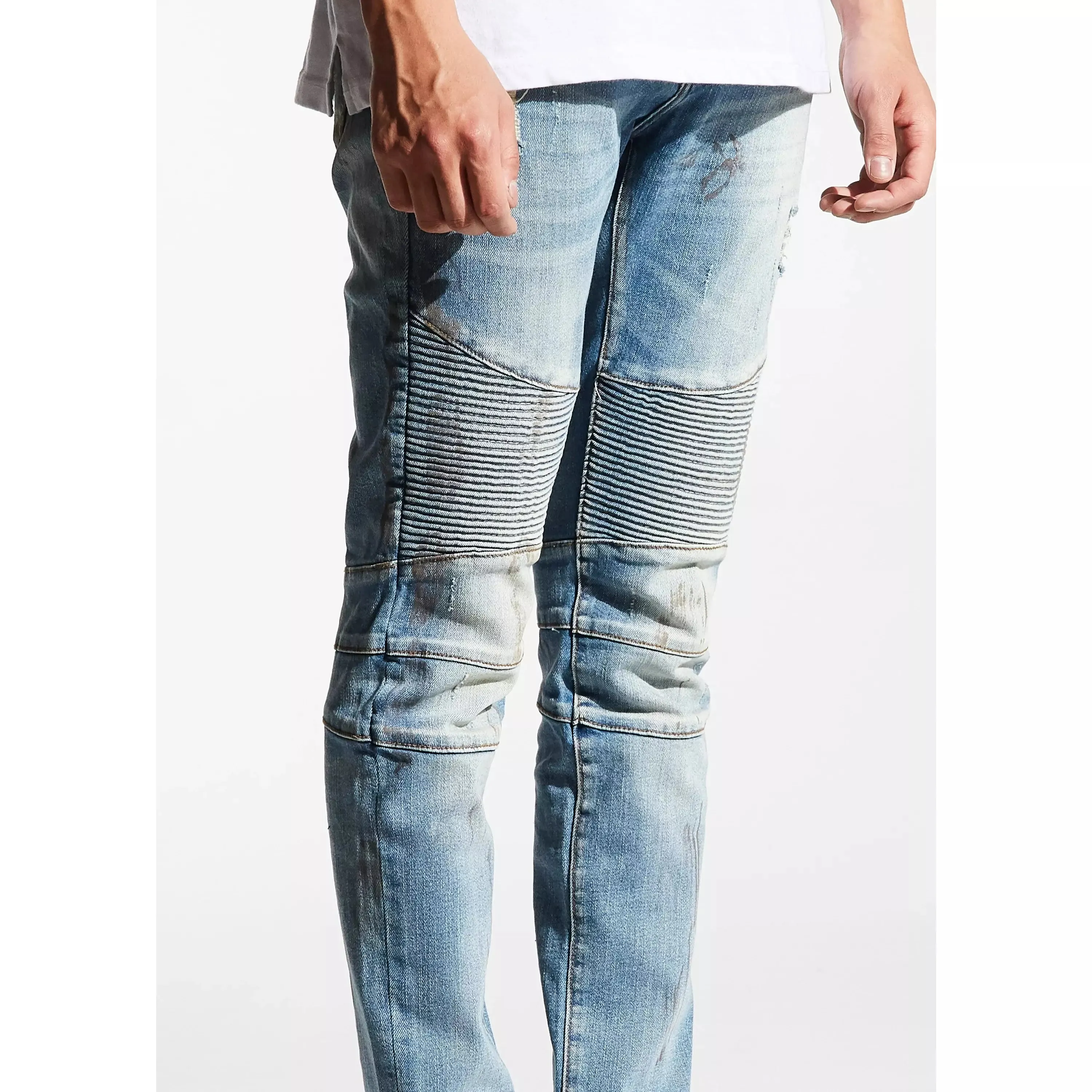 Embellish Blue Jennings Biker Denim Jeans (EMBSU219-124)