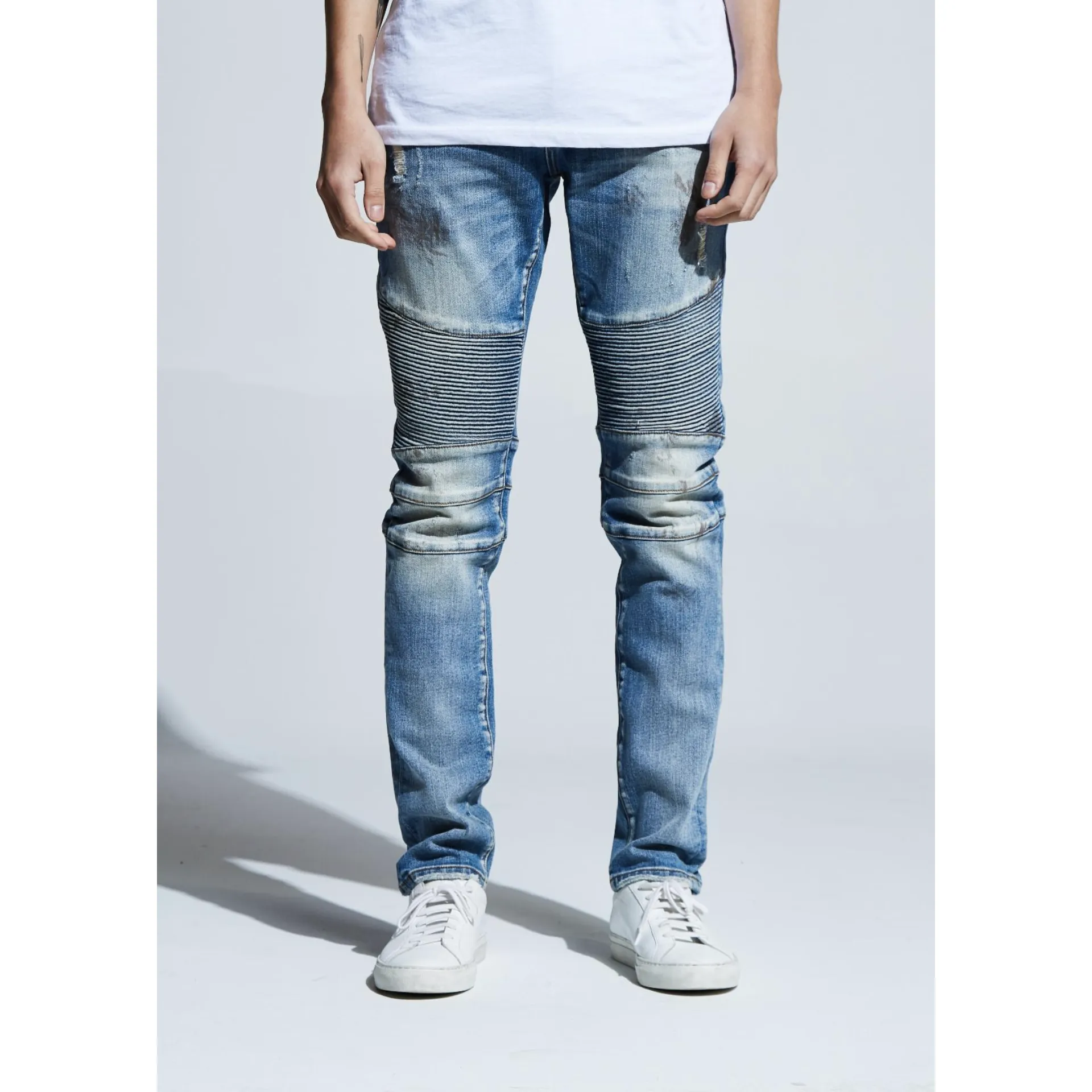 Embellish Blue Jennings Biker Denim Jeans (EMBSU219-124)