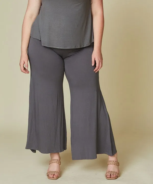 FABINA BAMBOO CLASSIC PALAZZO PANTS CURVY SIZE