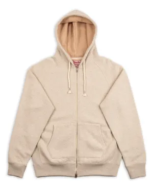 Fleeced Foxfibre® Zip Hoodie - Oatmeal