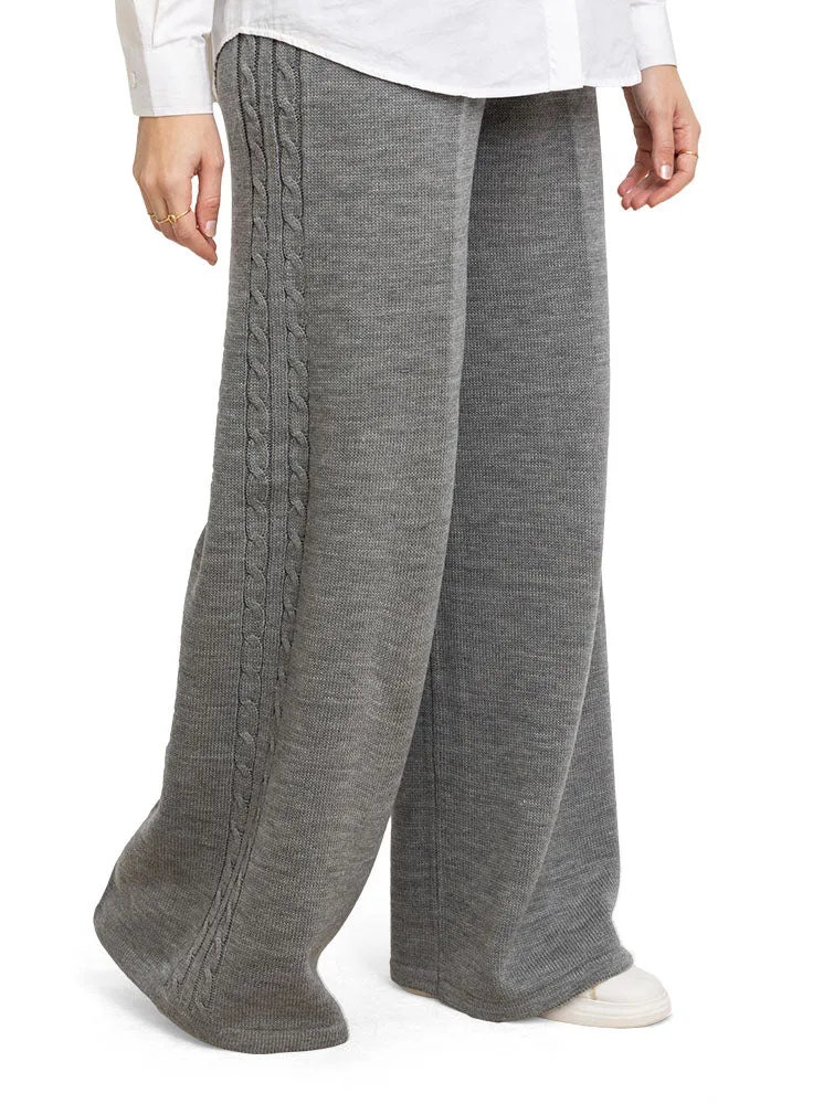 Forest Grey Plexus Knit Pant