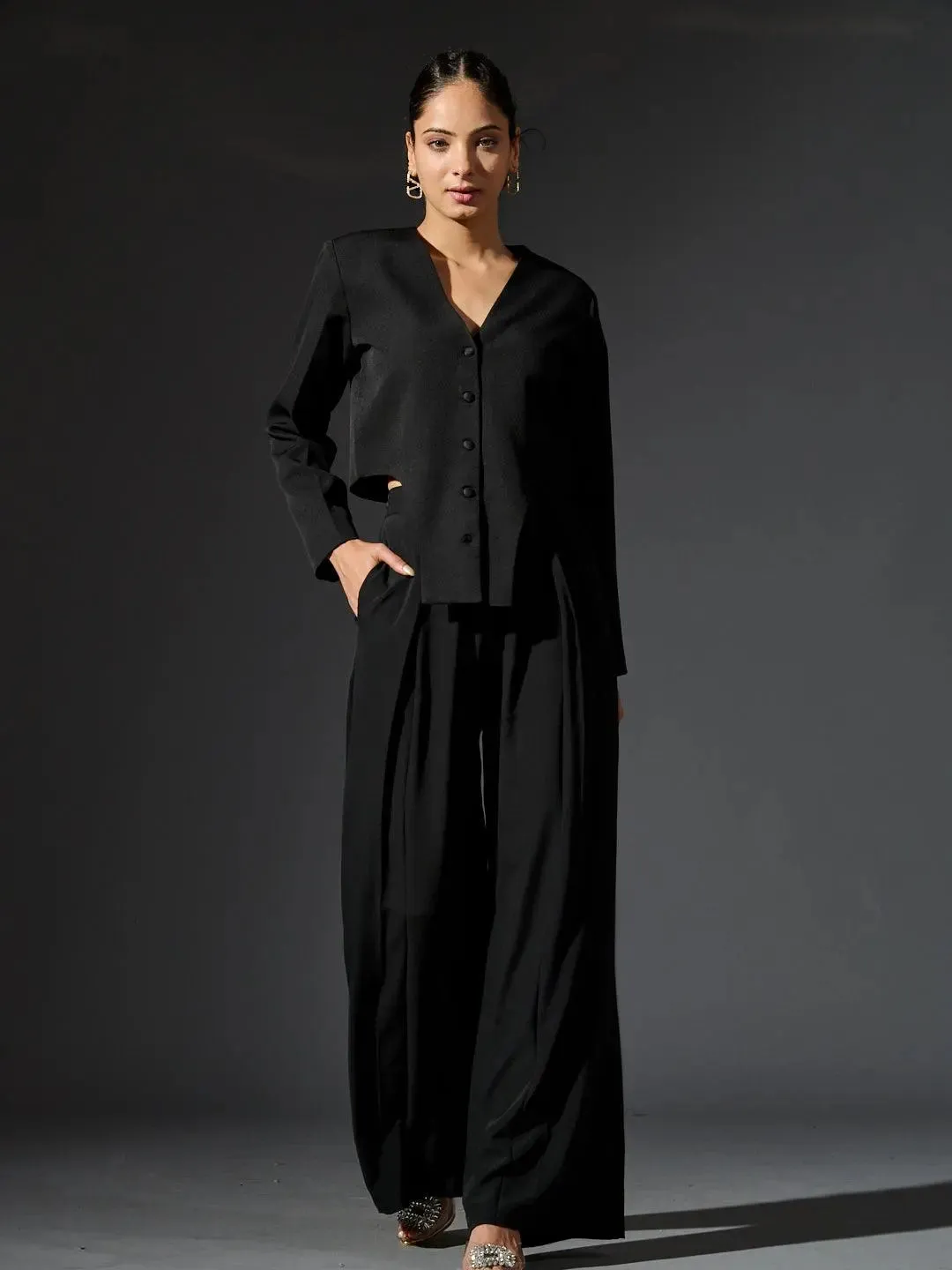 Full sleeves Waist Coat with Flared Pants