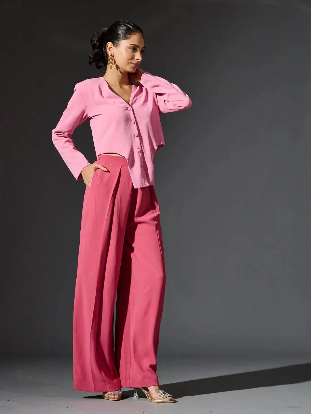 Full sleeves Waist Coat with Flared Pants