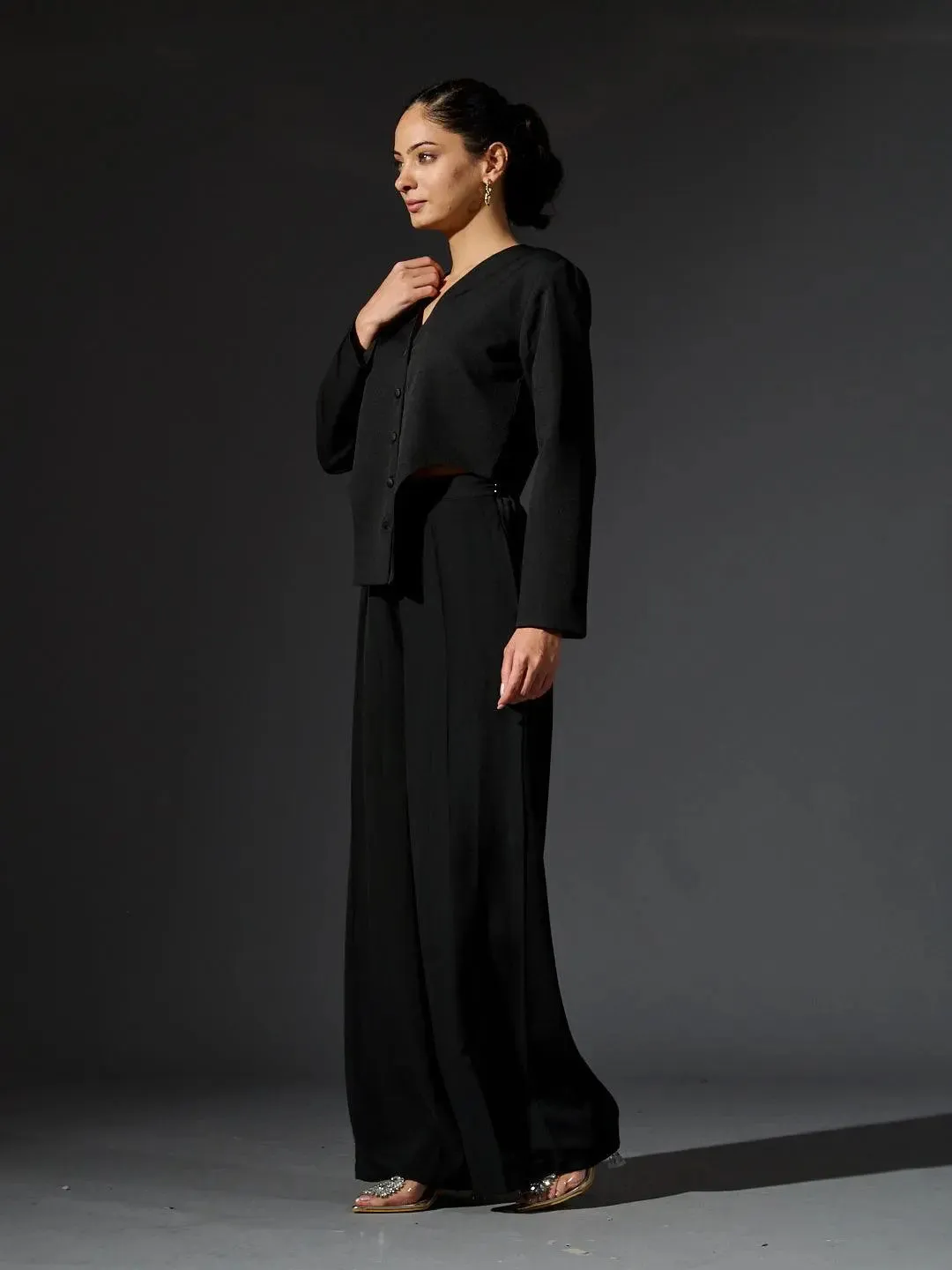 Full sleeves Waist Coat with Flared Pants