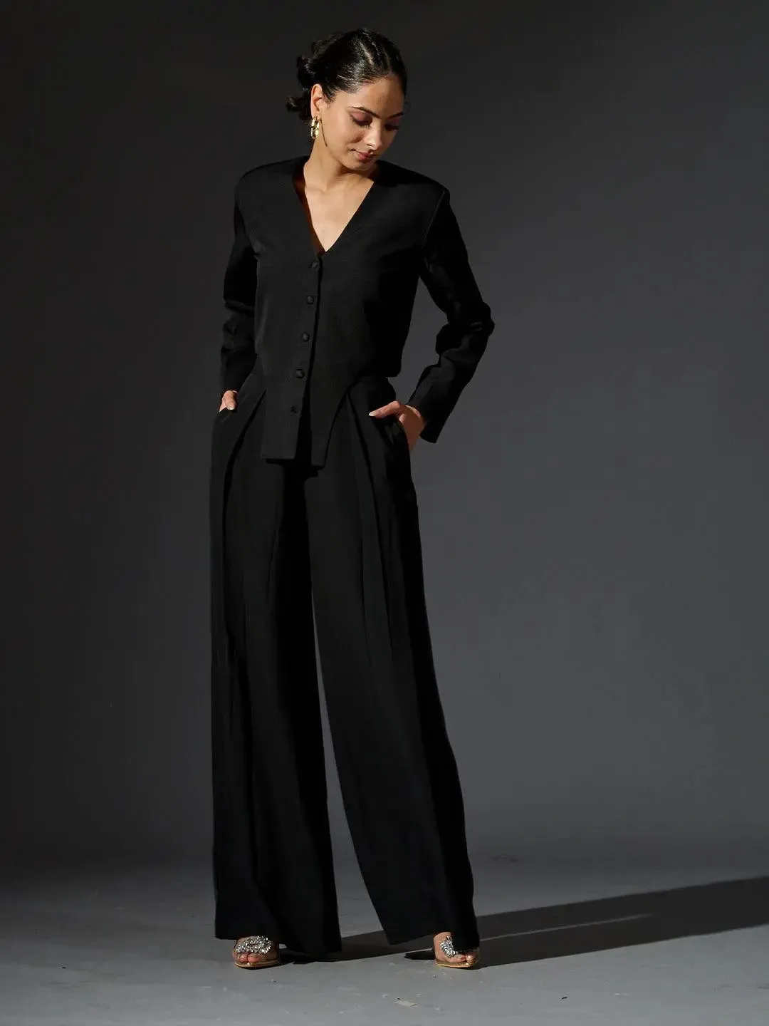 Full sleeves Waist Coat with Flared Pants