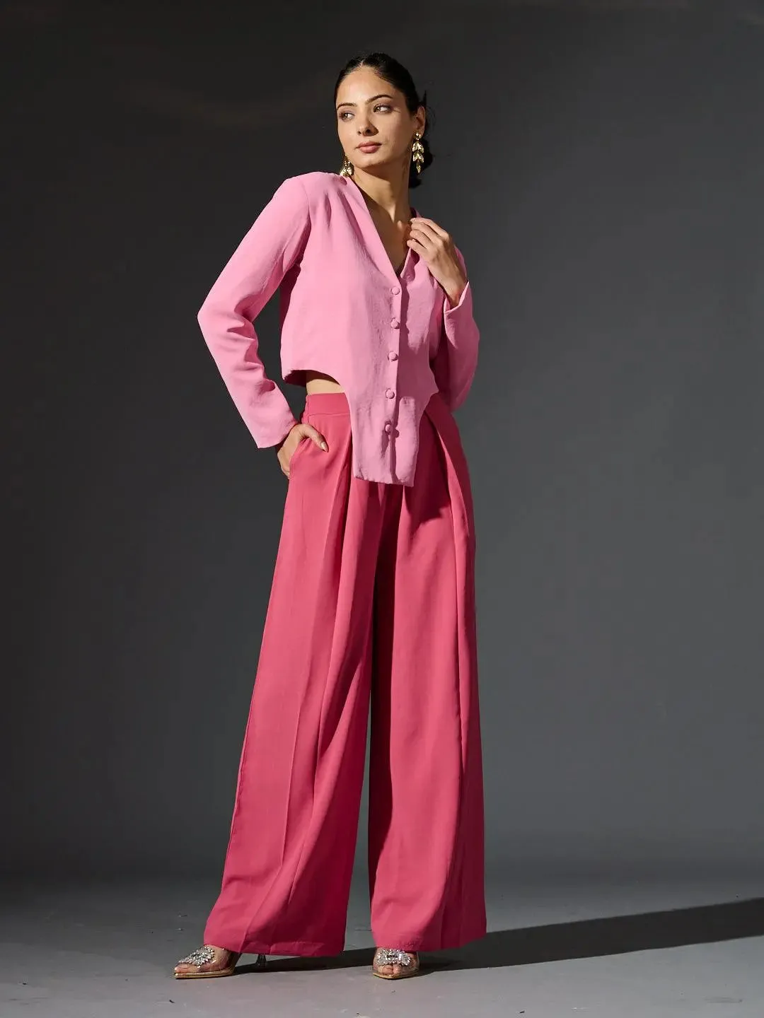 Full sleeves Waist Coat with Flared Pants