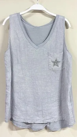 Glitter Star Tank Top