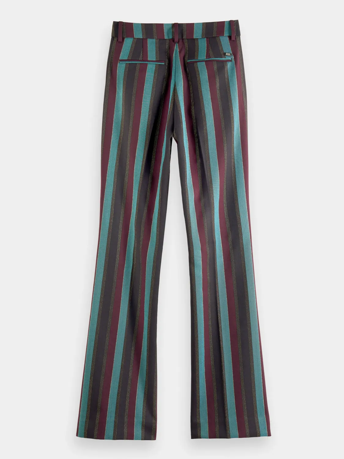 High-rise flared pants