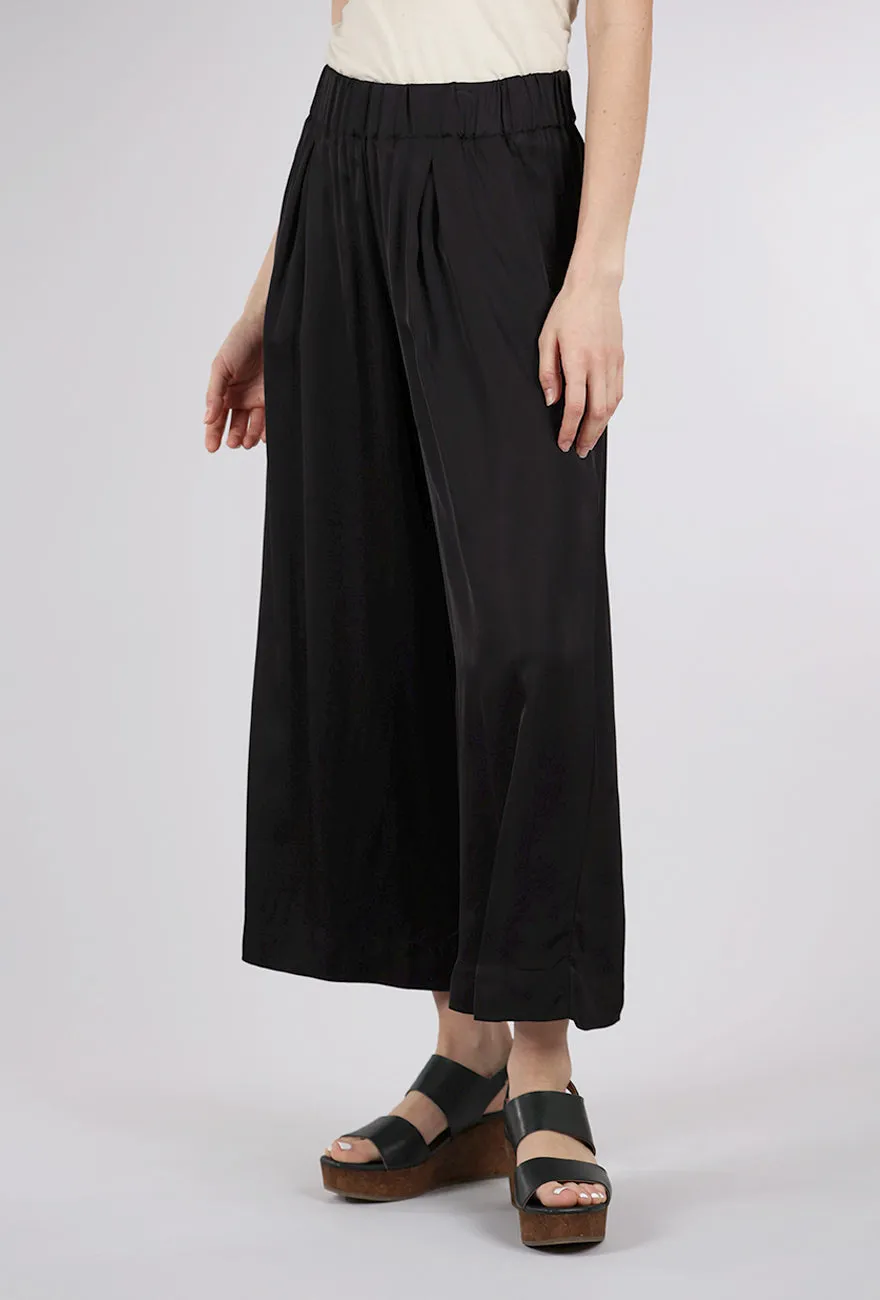 Isla Night Wide-Leg Pant, Black