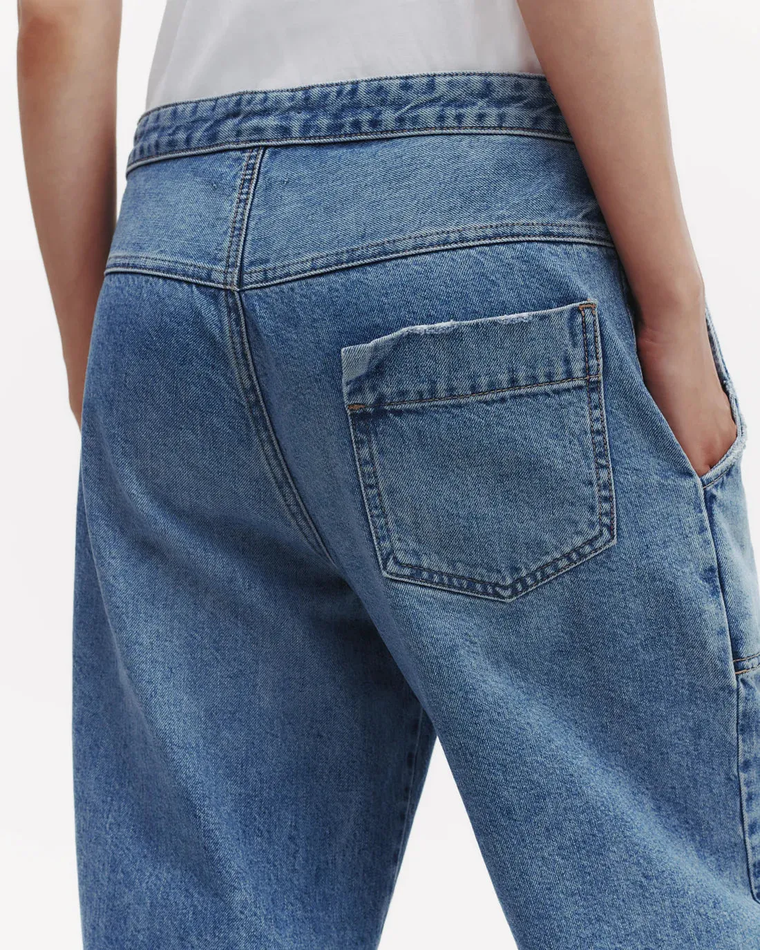Jetties Beach Pant in Vintage Denim
