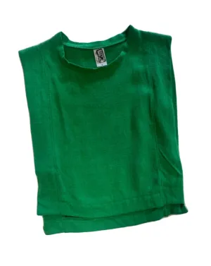 Kelly Green Linen Tank..