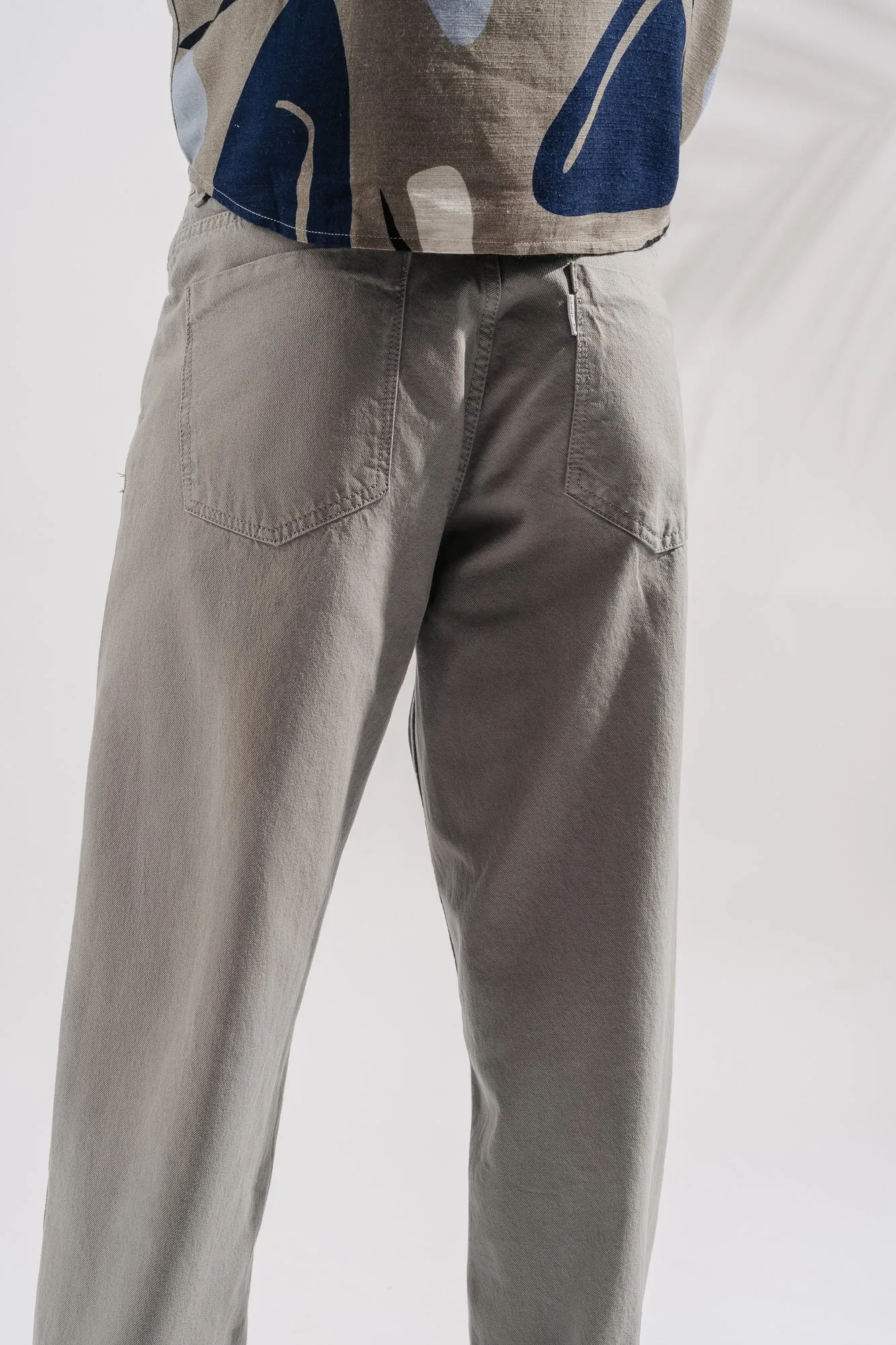 Light Grey Men's Straight Jeans
