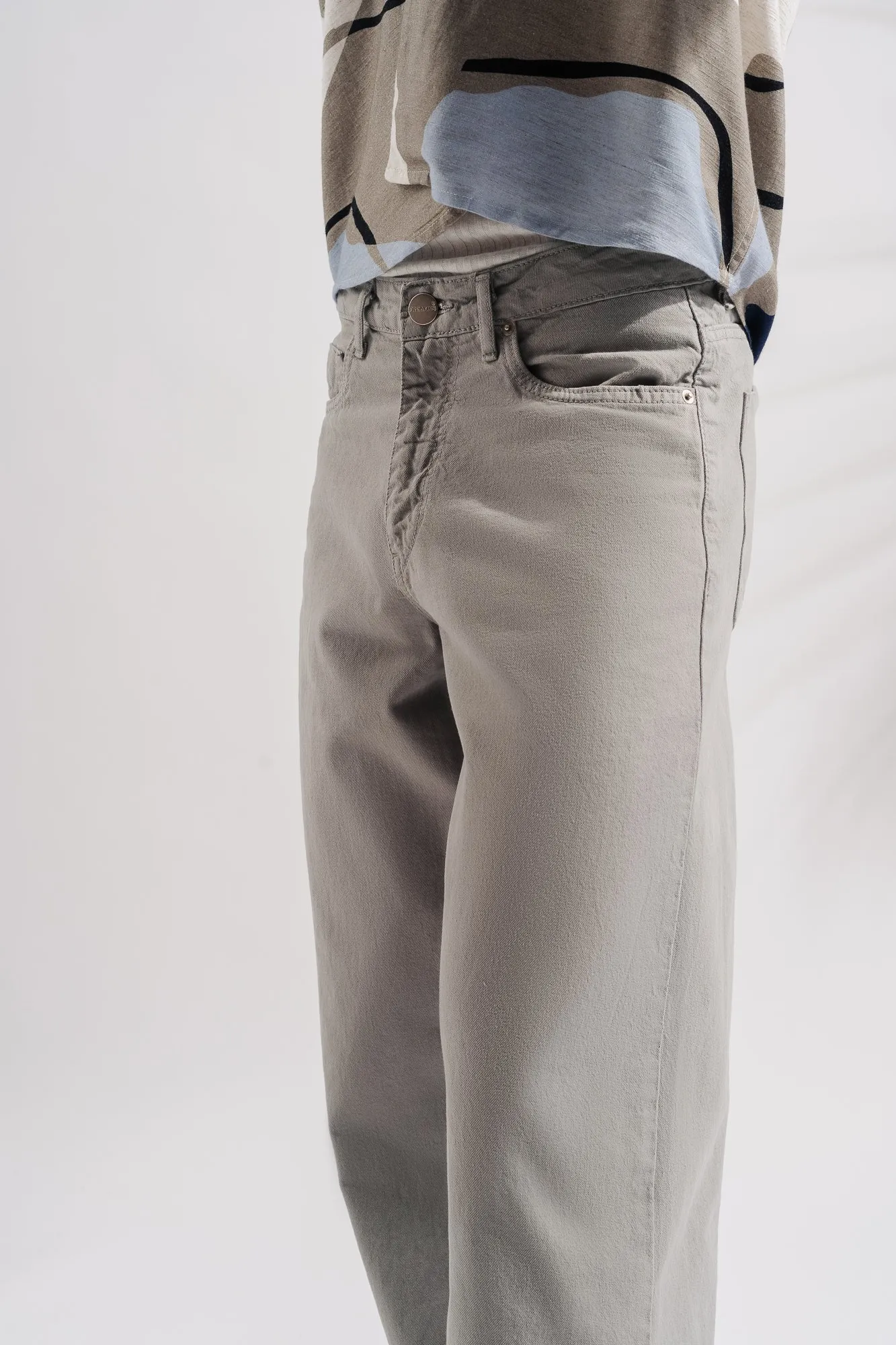 Light Grey Men's Straight Jeans