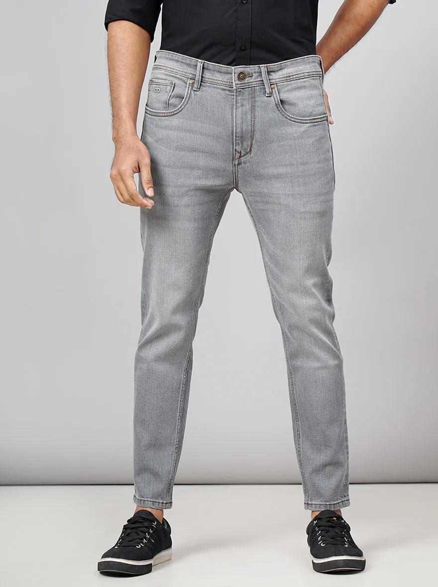 Light Grey Washed Rider Fit Jeans | JadeBlue