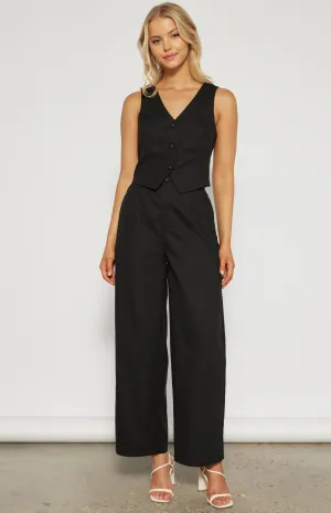 Linen Blend Wide Leg pant