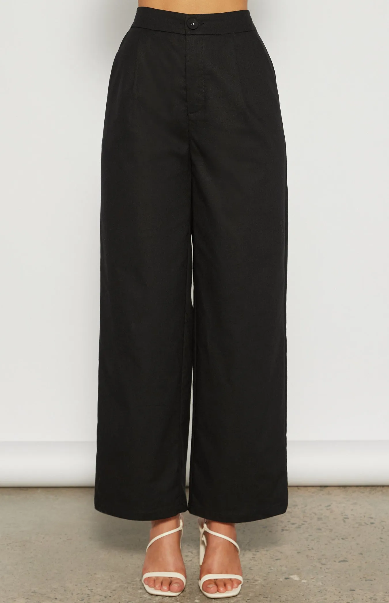Linen Blend Wide Leg pant