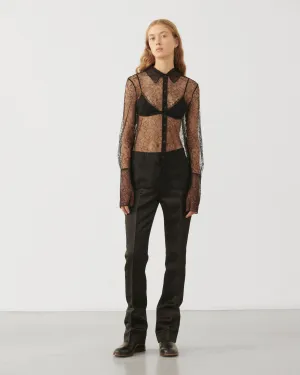 Livia Shirt in Lace, Black