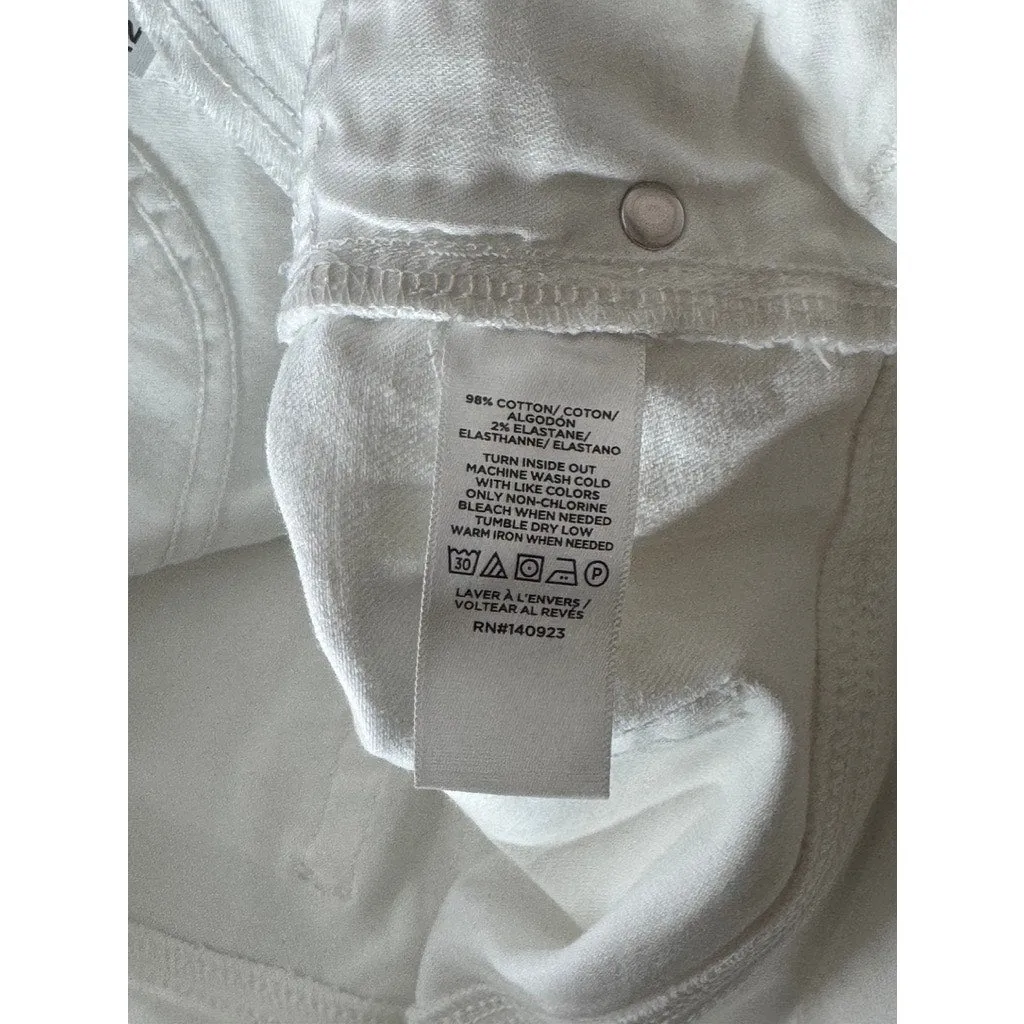 LOFT Women's White The Skinny Modern Denim Five-Pocket Jeans SZ 31