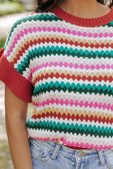 Mabel Vibrant Knit Top