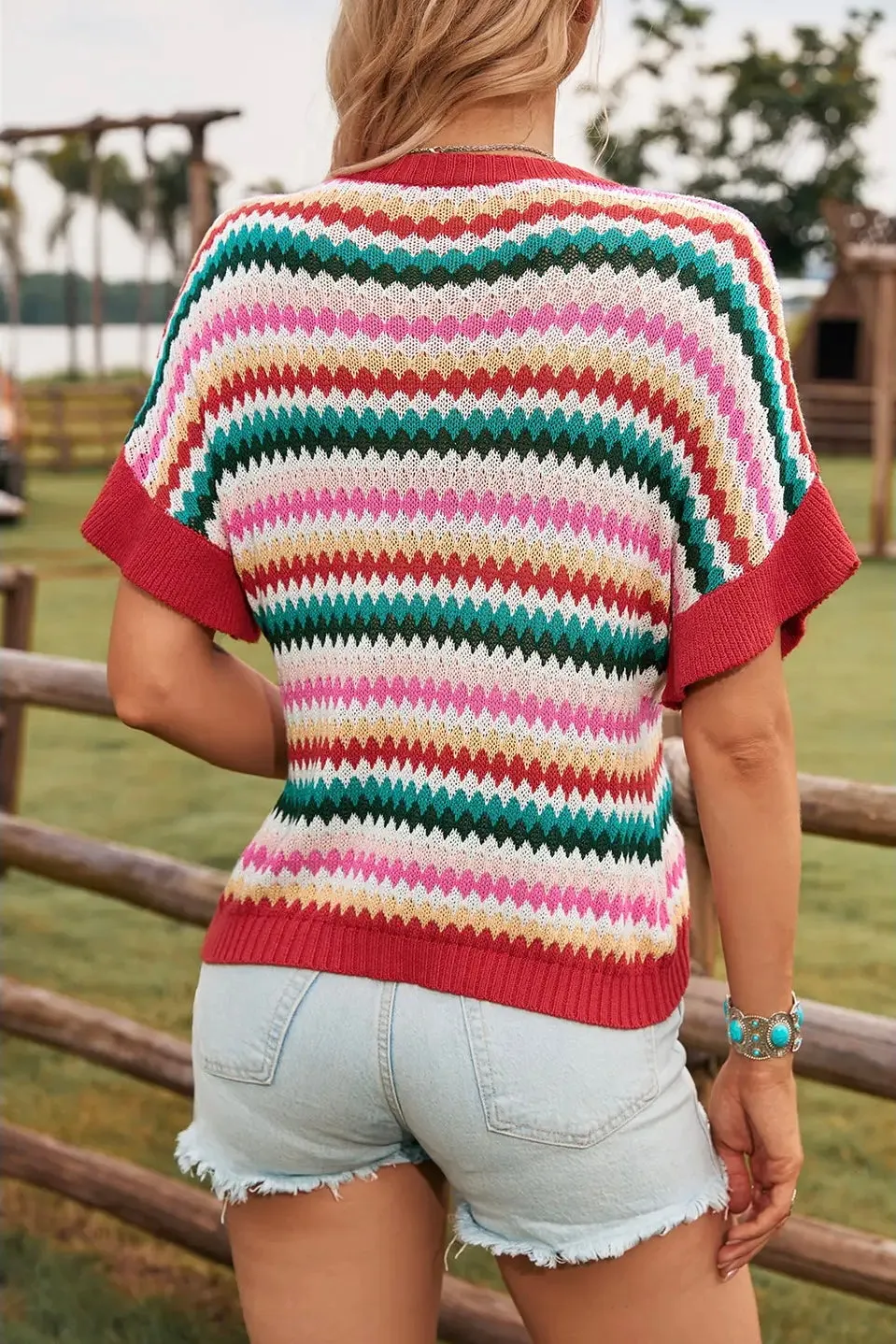 Mabel Vibrant Knit Top