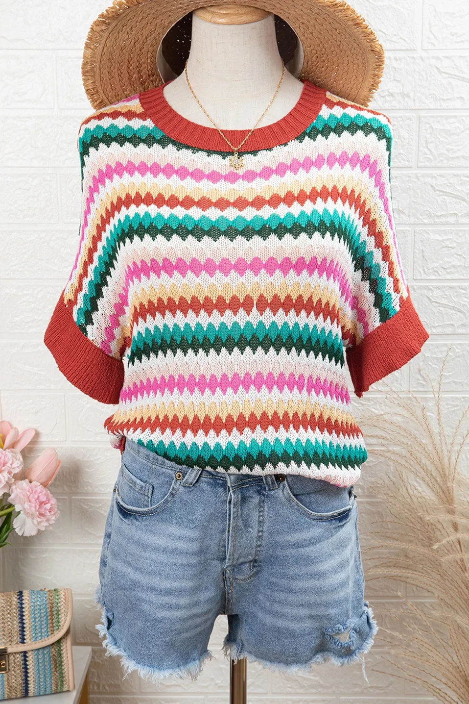 Mabel Vibrant Knit Top