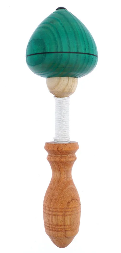 Mader Pull-String Spinning Top - Green