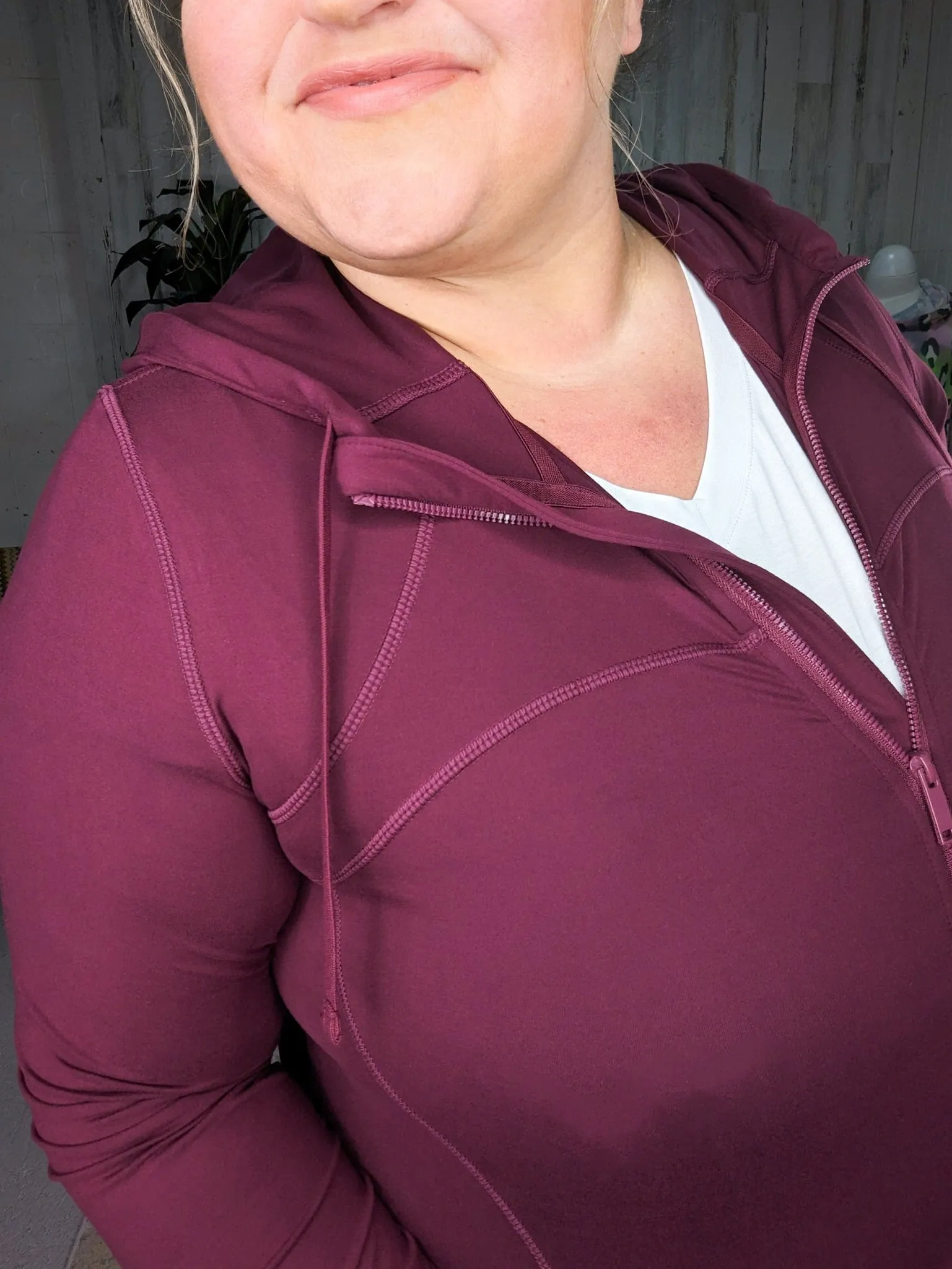 Malia Athletic Fit Full Zip Top w/Hood (5 colors!)