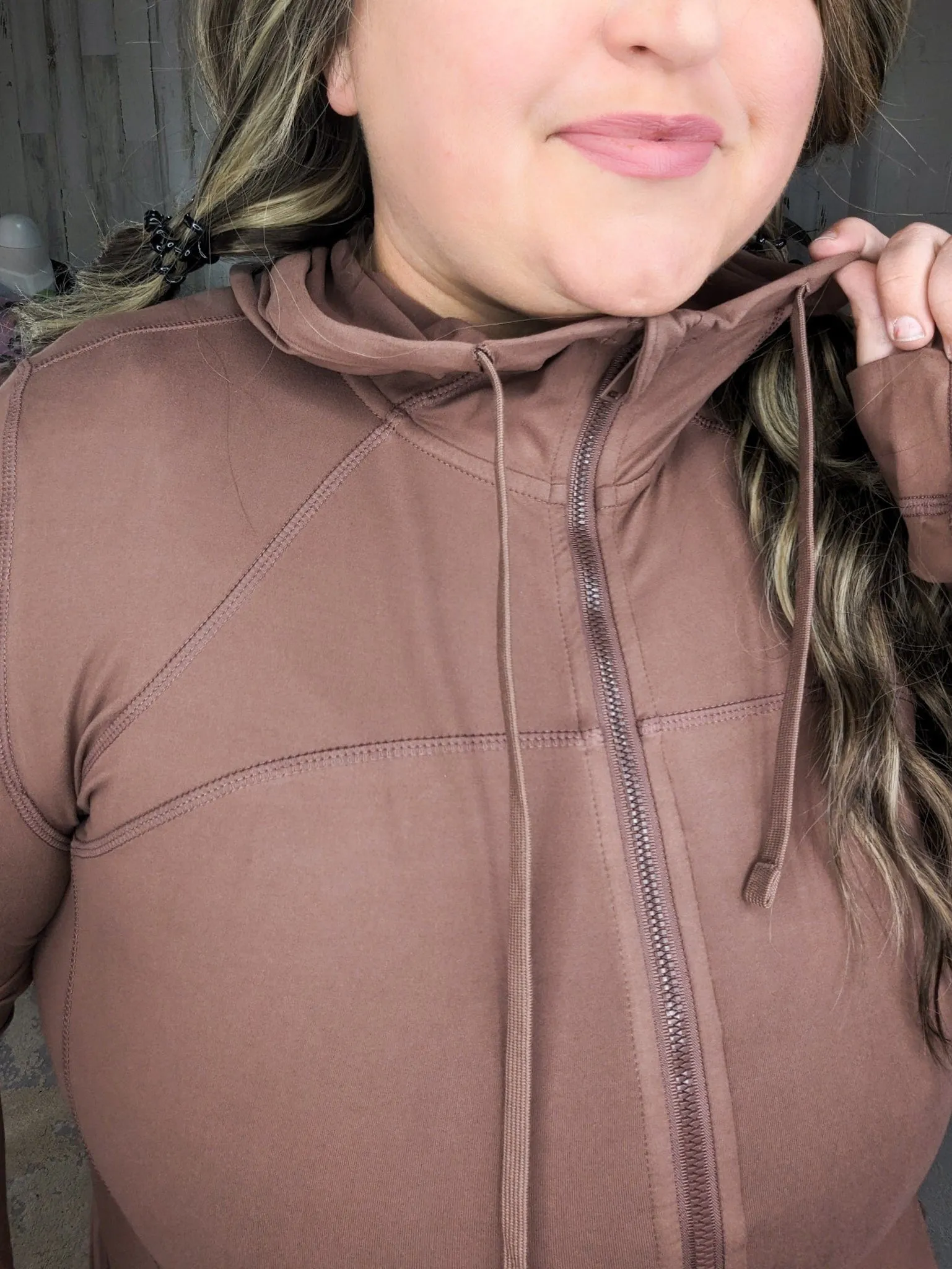 Malia Athletic Fit Full Zip Top w/Hood (5 colors!)