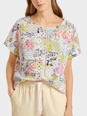 Marc Cain Sports Pretty Cotton Broderie Anglaise Top US 51.26 W69 COL 428