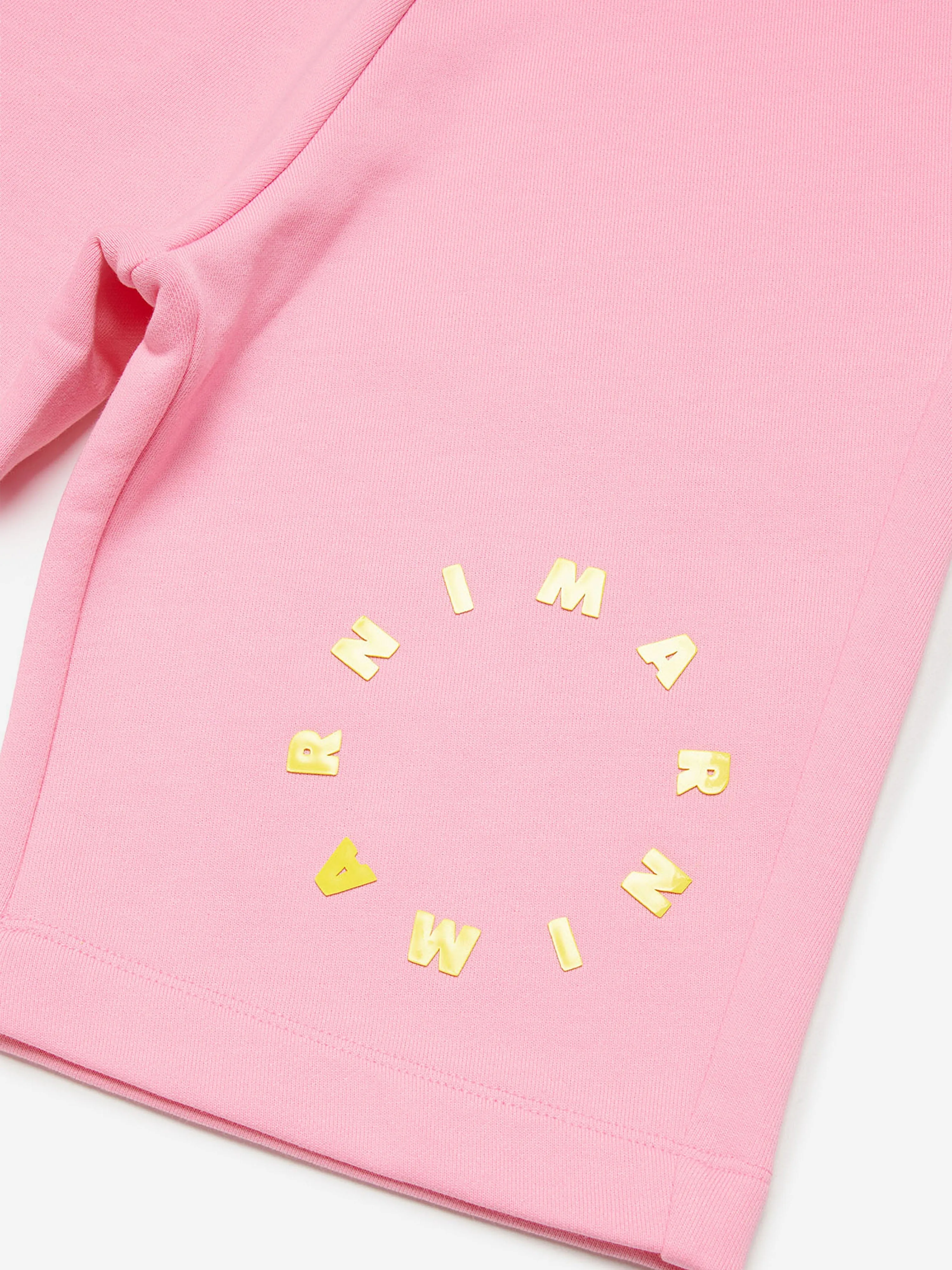 MARNI Kids Round Logo Shorts in Pink
