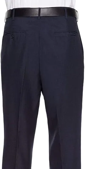 Men's Flat Front Dress Pant Modern Fit - Perfect for Every Day! - Burgundy