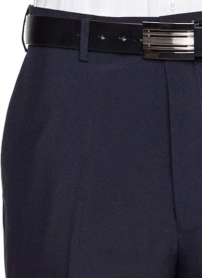 Men's Flat Front Dress Pant Modern Fit - Perfect for Every Day! - Navy