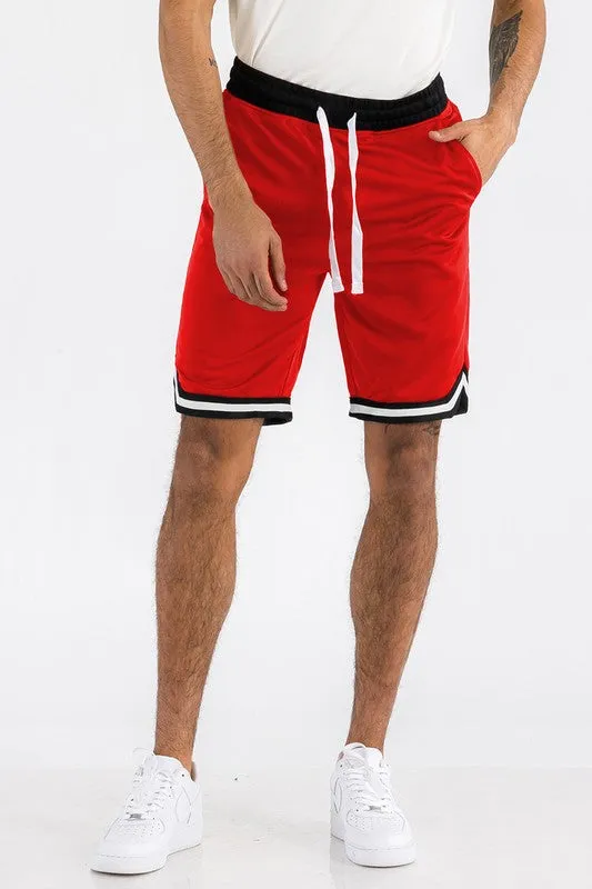 Men's Lime Green Athletic Basketball Sports Shorts