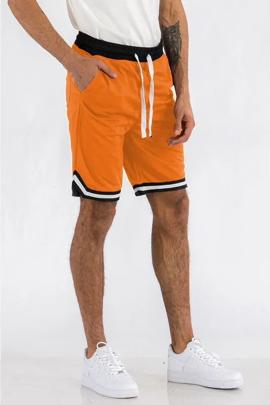 Men's Lime Green Athletic Basketball Sports Shorts