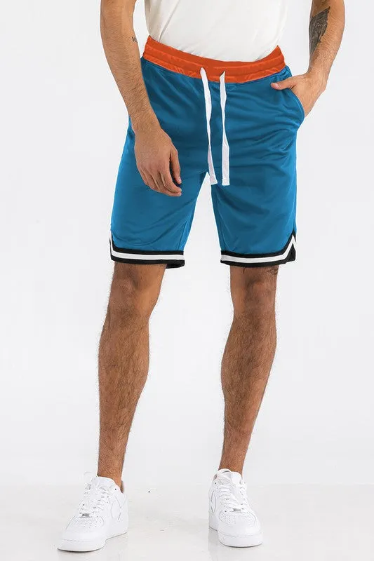 Men's Lime Green Athletic Basketball Sports Shorts
