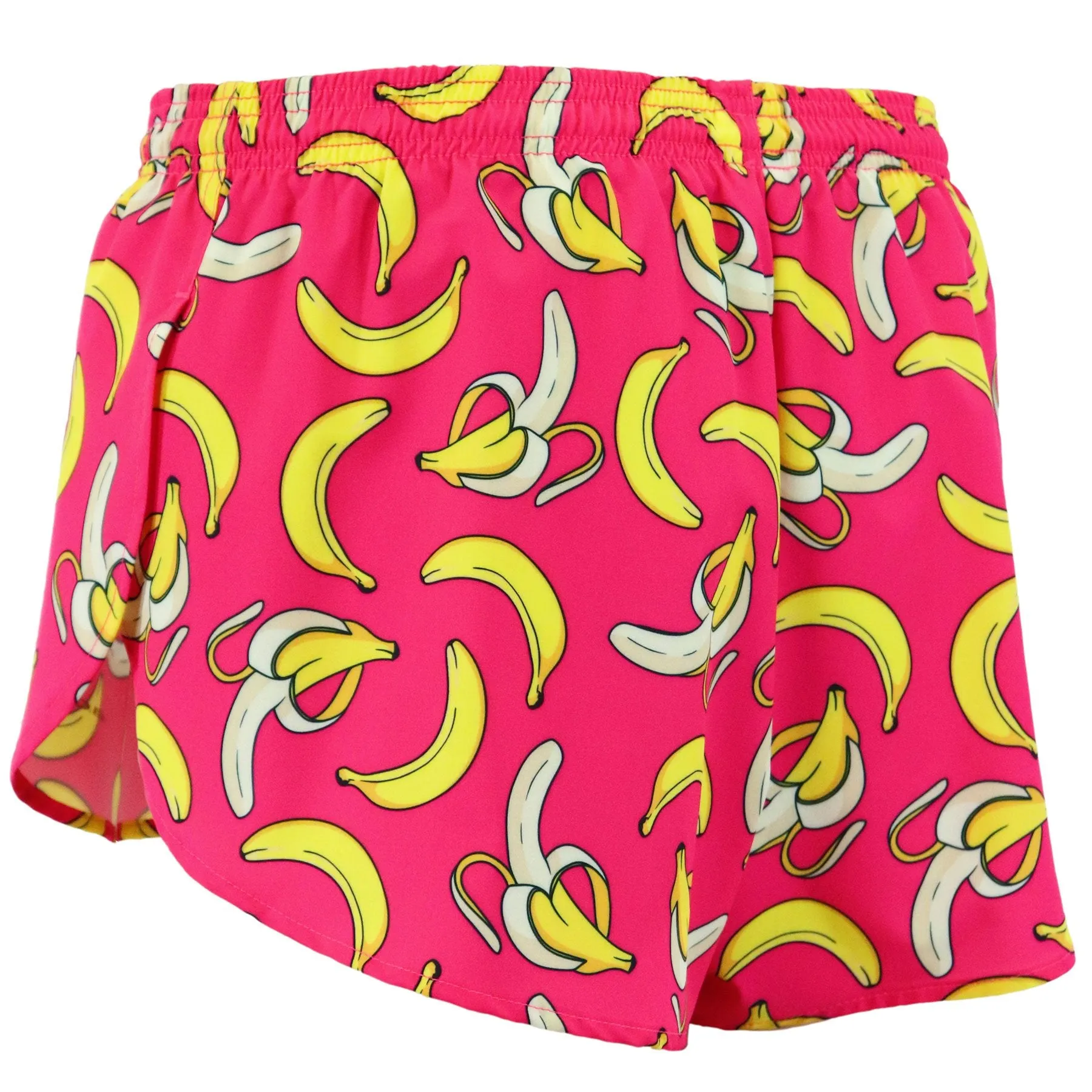 Men's Printed 1" Elite Split Shorts - Gone Bananas