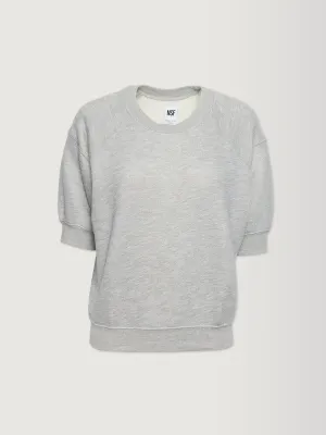 Mini Short Sleeve Pullover - Heather Grey