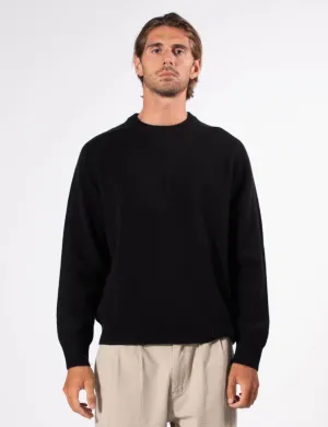 Mr Simple Fred Crewneck Knit in Black