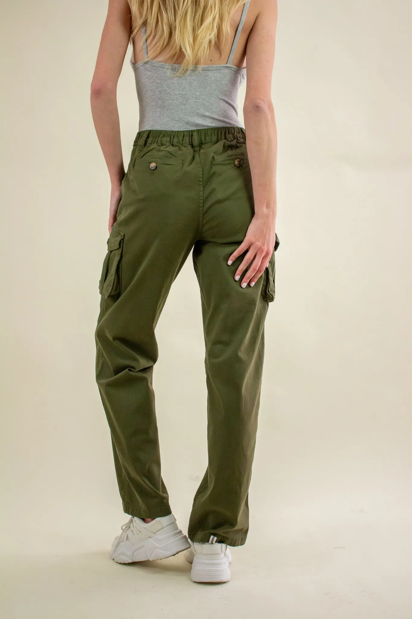 Natalia Cargo Pants Olive