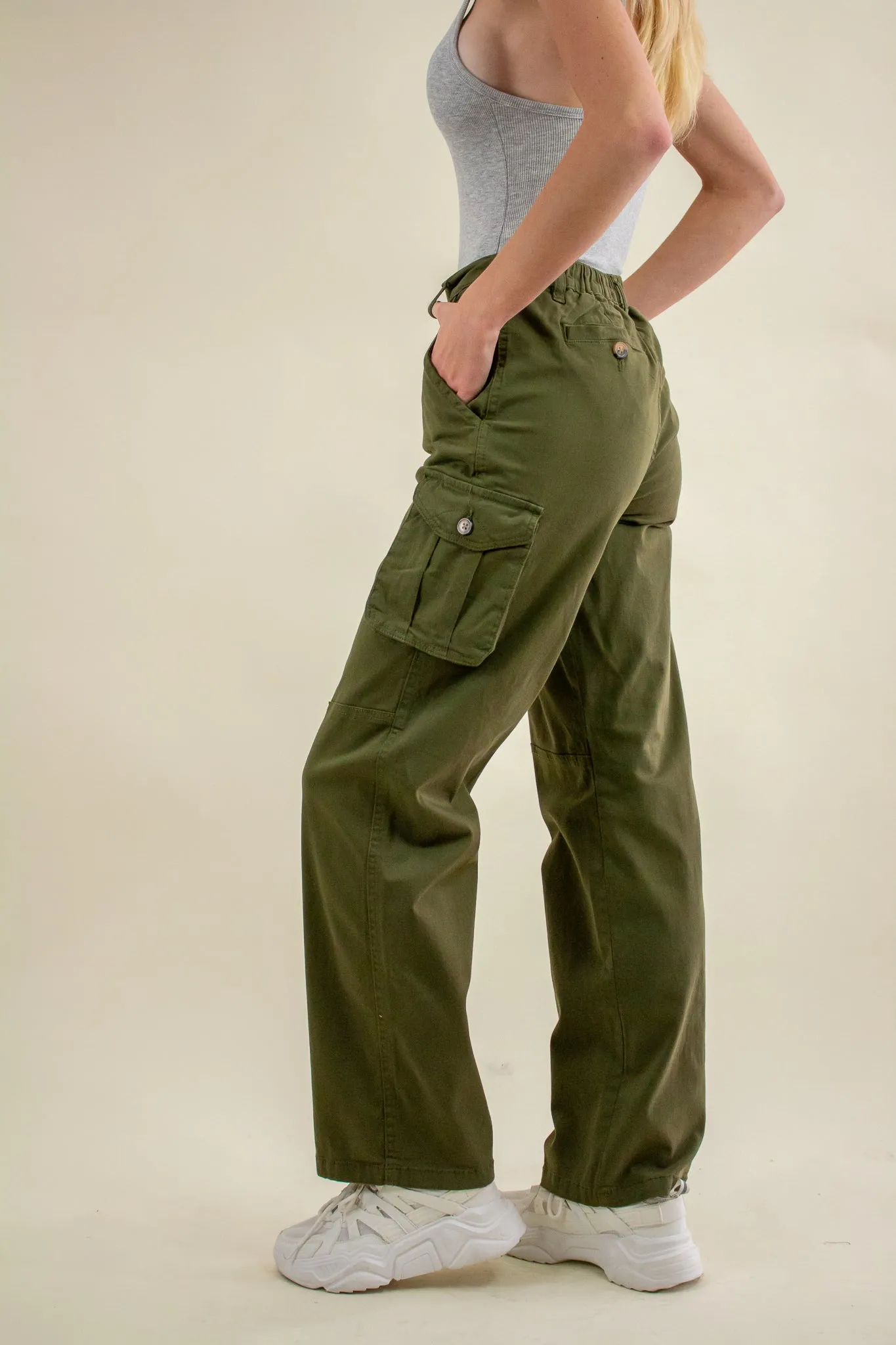 Natalia Cargo Pants Olive