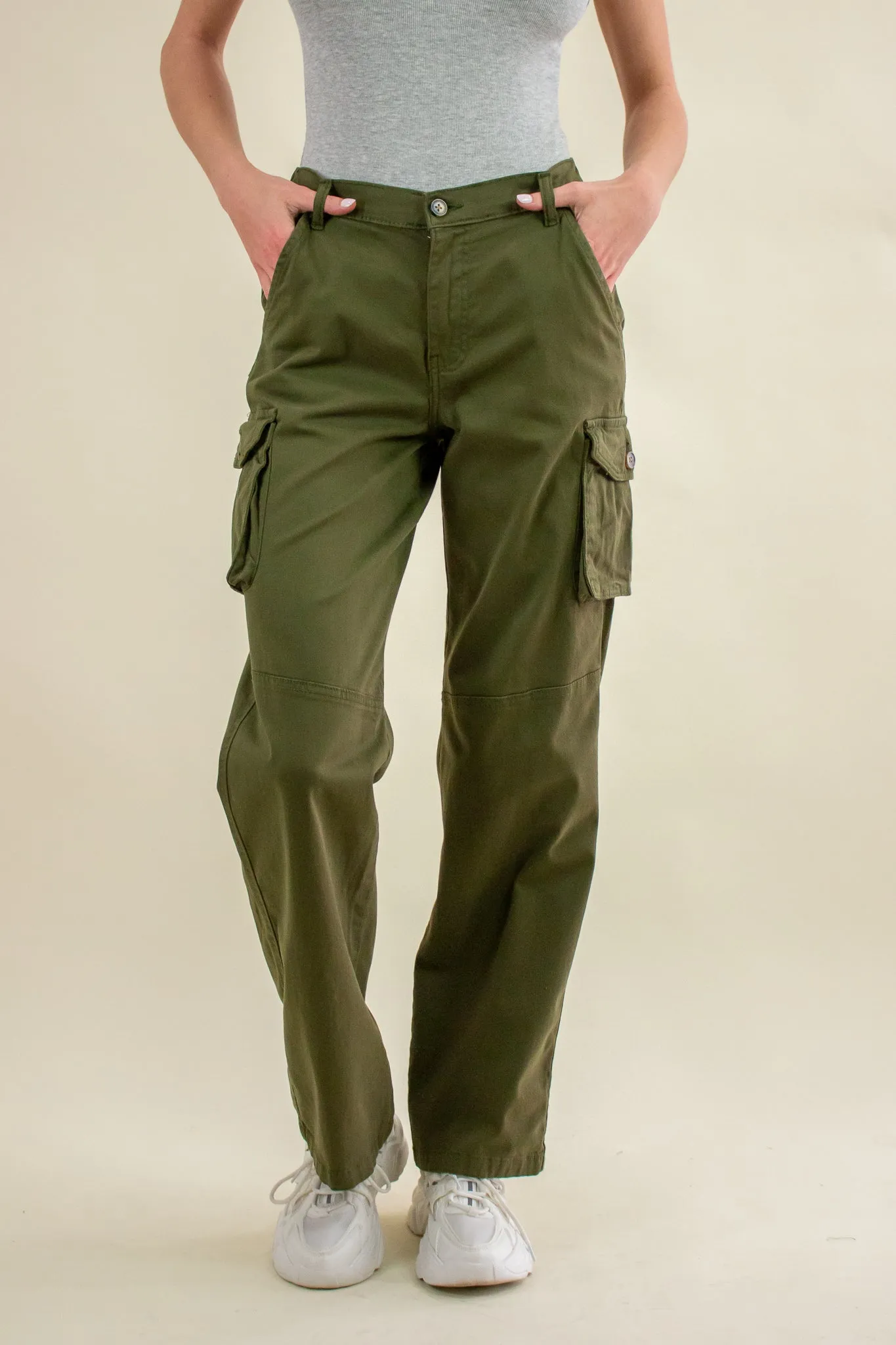 Natalia Cargo Pants Olive