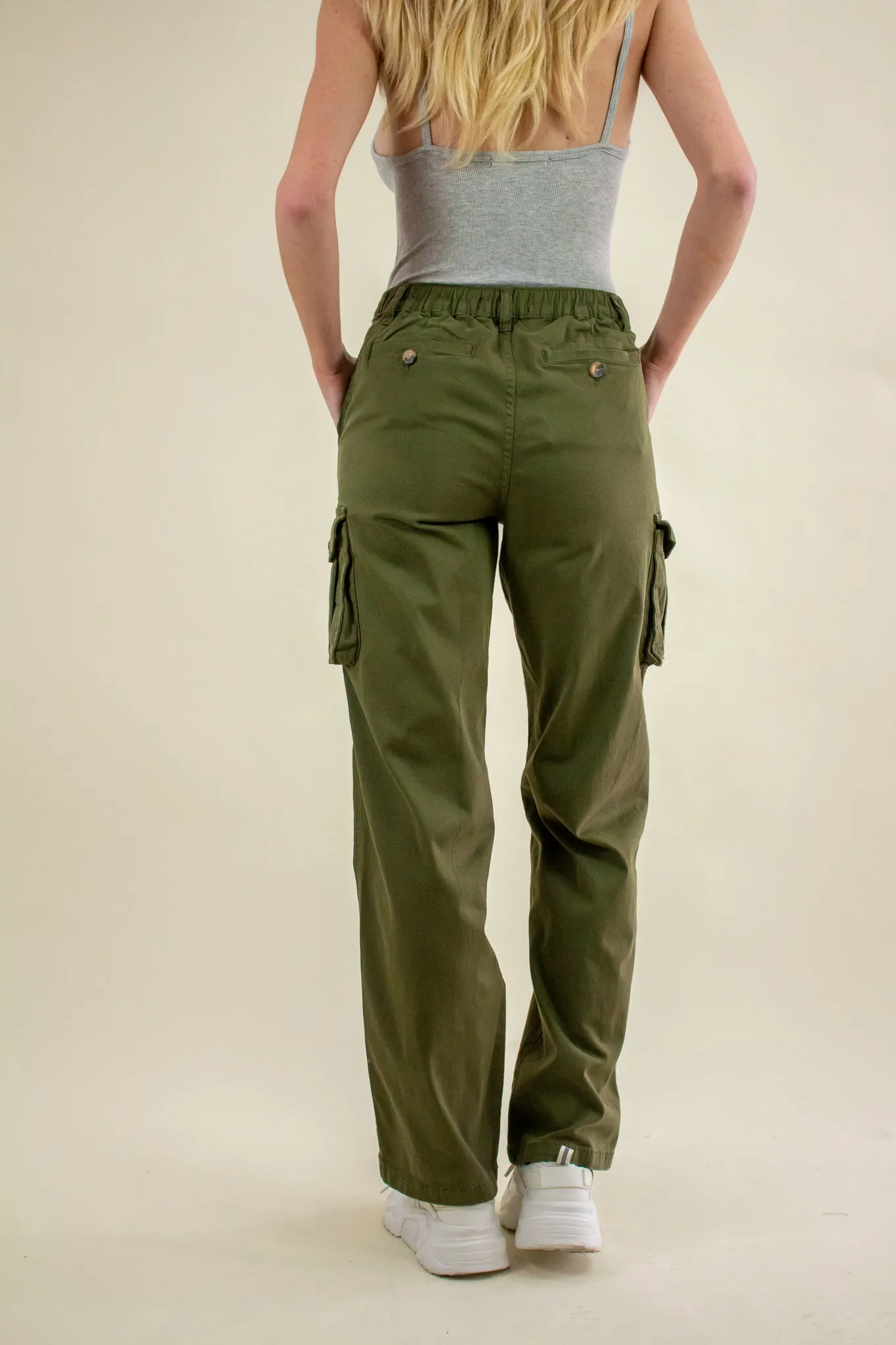 Natalia Cargo Pants Olive