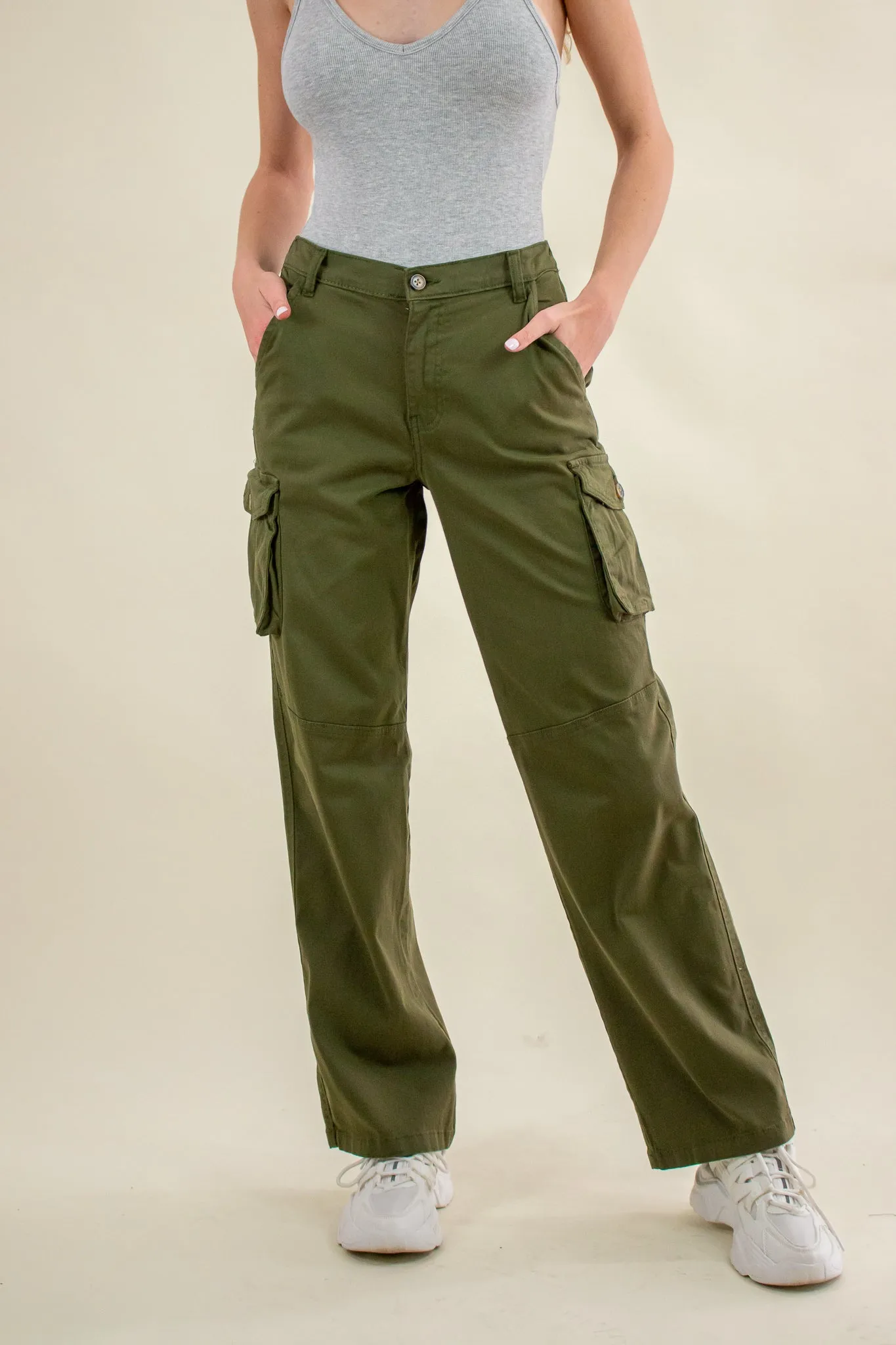 Natalia Cargo Pants Olive