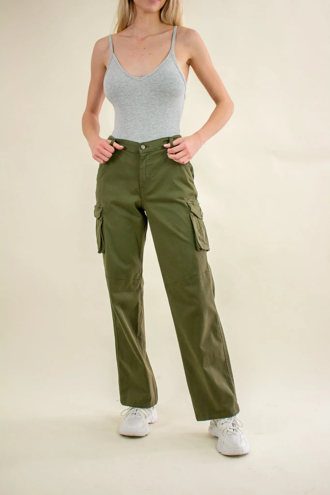 Natalia Cargo Pants Olive
