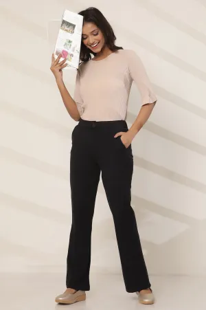 Navy Blue Boot Cut Flared Pants