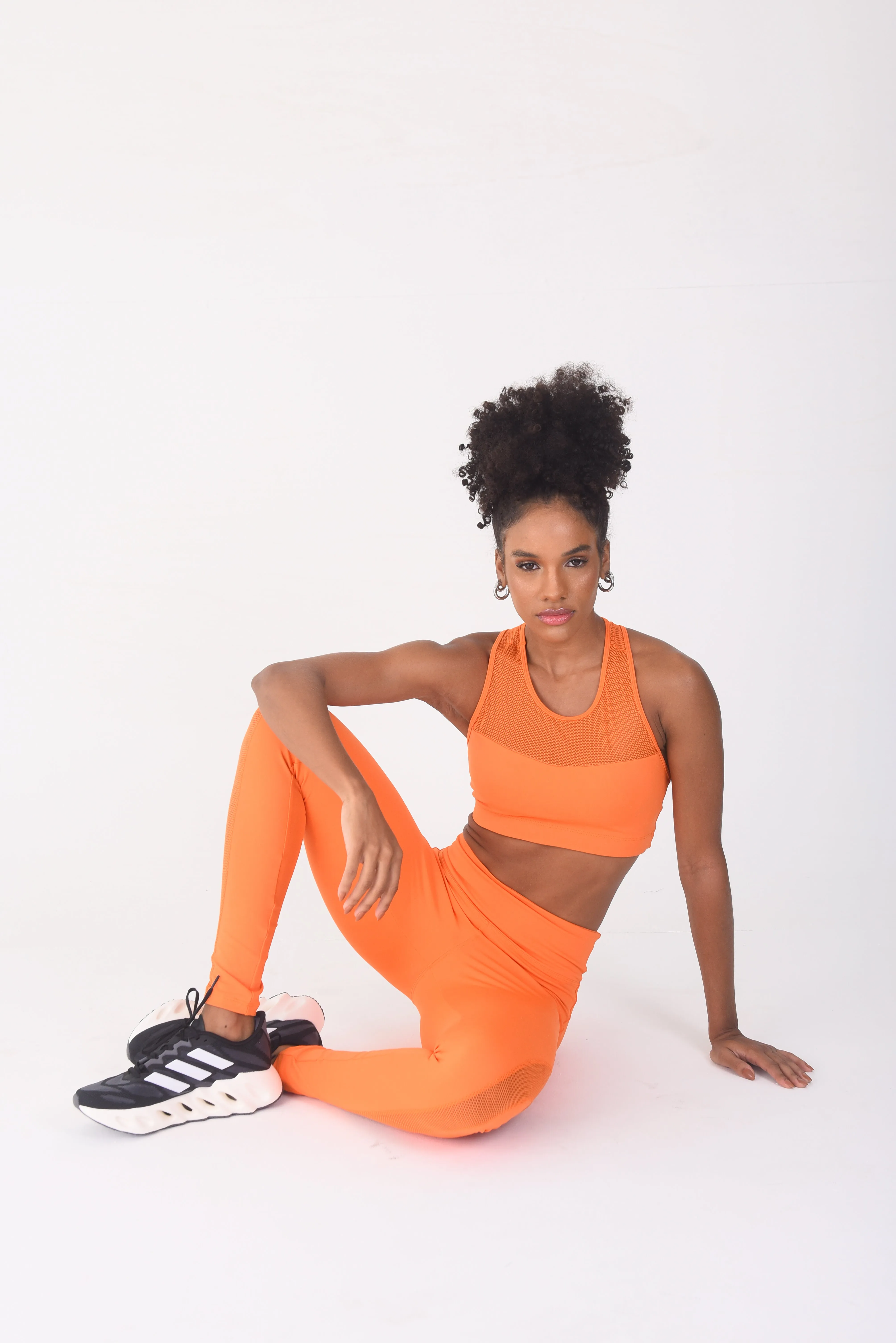 Orange Luxe Mesh Bra