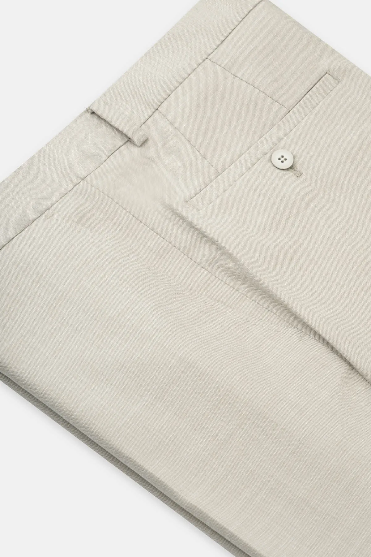 Patterned Light Beige Chino Classic pant