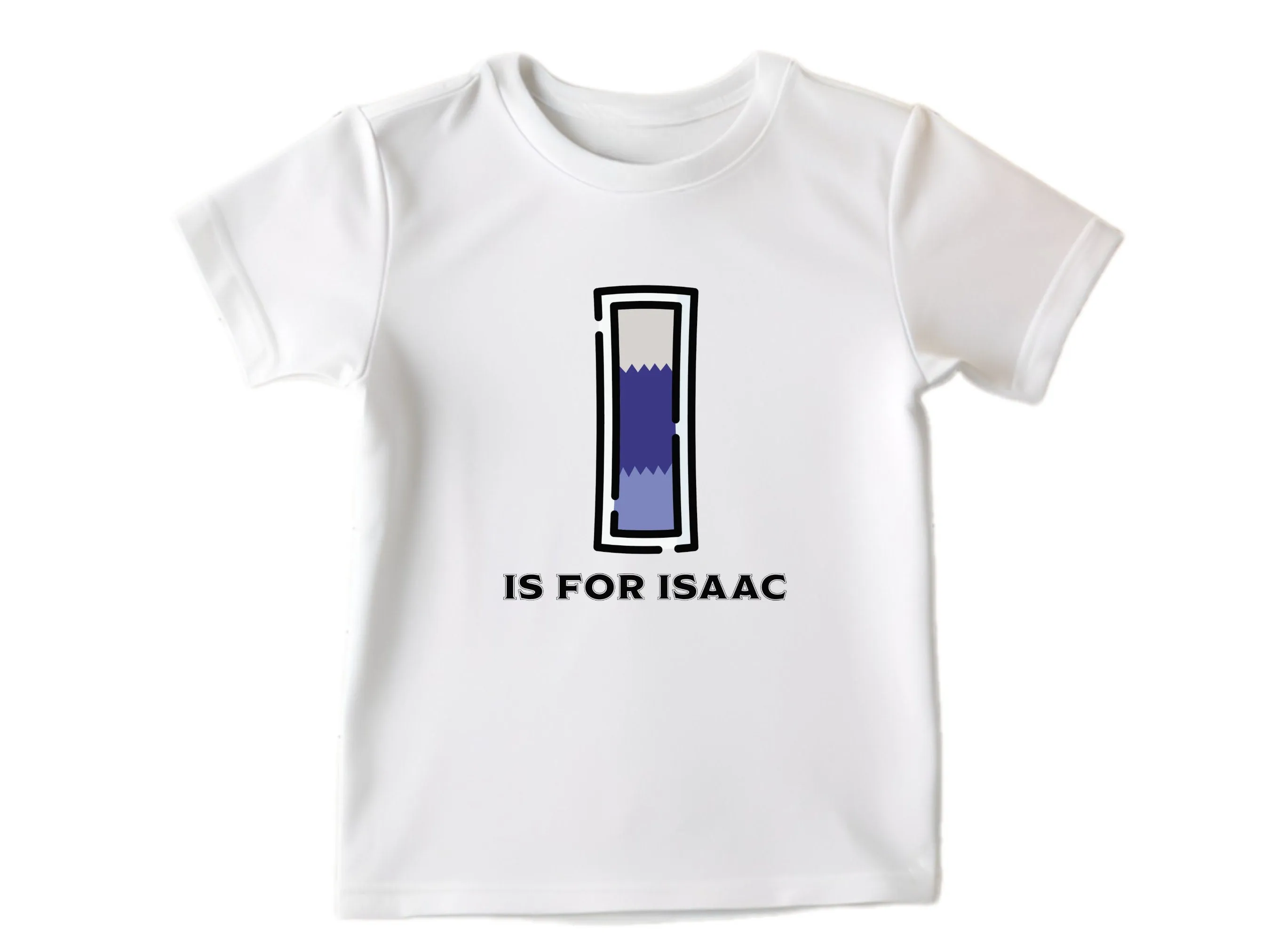 Personalized Kids Tshirt Gift For Toddler Girls with Initials I On Shirt