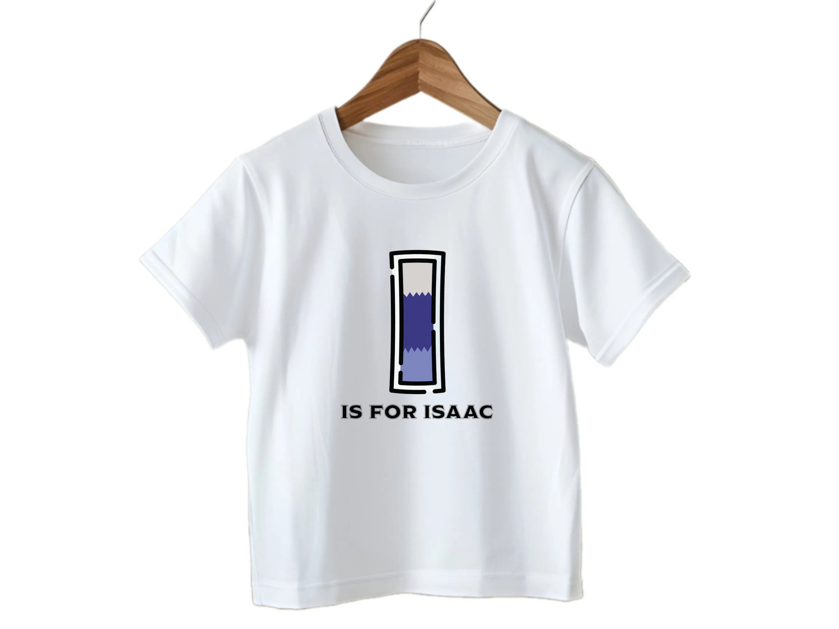 Personalized Kids Tshirt Gift For Toddler Girls with Initials I On Shirt